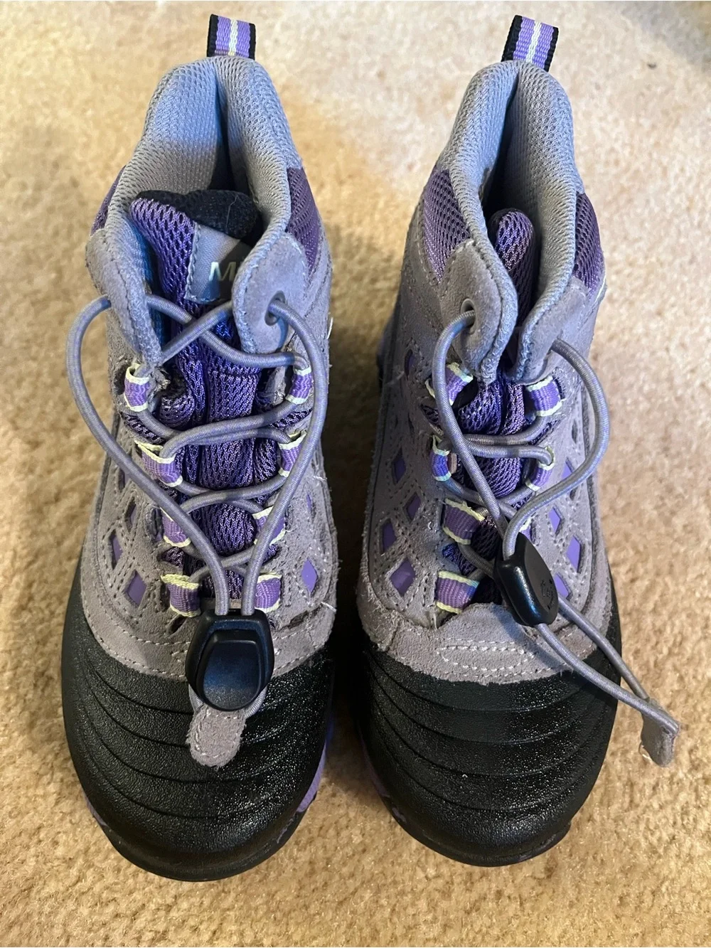 Merrell Thermo Shiver 2.0 Kids 11 Boots Purple Gray Waterproof Winter Hiking